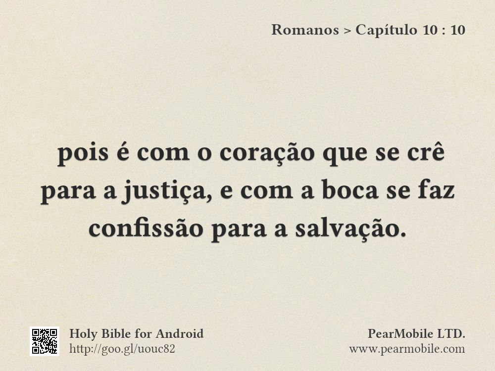 Romanos, Capítulo 10:10